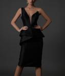 Small Moq Clothing Manufacturers Women'S Off The Shoulder Split Hem Bodycon