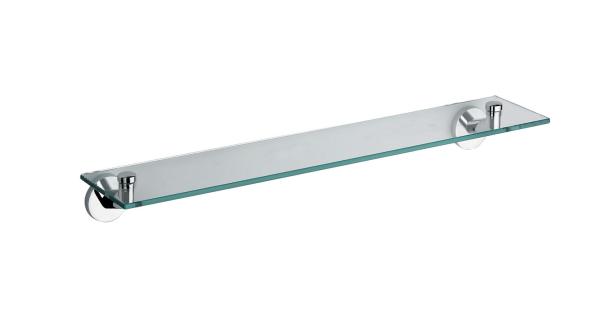 Glass shelf 87510 -Round&Brass&Chrome color &matt black color & Bathroom