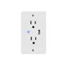 Buy cheap American Tuya Smart Socket 120V Maximum Voltage Wifi Factory Wholesale Smart In-wall Outlet from wholesalers