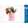 Buy cheap Waterproof Pink Cardboard Flower Boxes Handmade Round Corrugated Boxes from wholesalers