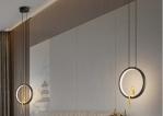 All-copper bedroom bedside chandelier Nordic light luxury creative personality