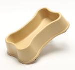 Personalized Cat Food And Water Bowls Bone Shaped Bio Bamboo Fiber Material
