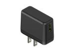 Black / white 5V 0.5A 1A universal USB AC adapter US plug with ETL approvals