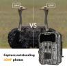 Buy cheap KW696 outdoor hunting camera dual-lens 30MP no-glow trail camera 1080p night vision 512G for from wholesalers
