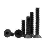 High Strength DIN7991 Black Zinc Steel Flat Head Hex Socket Screw for Heavy