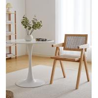 Buy cheap Nordic Rattan Dining Chair Cherry Wood Rattan Lazy Chair product