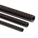 Round / Square Carbon Fiber Tube High Pressure Resistance 0.5mm - 20mm