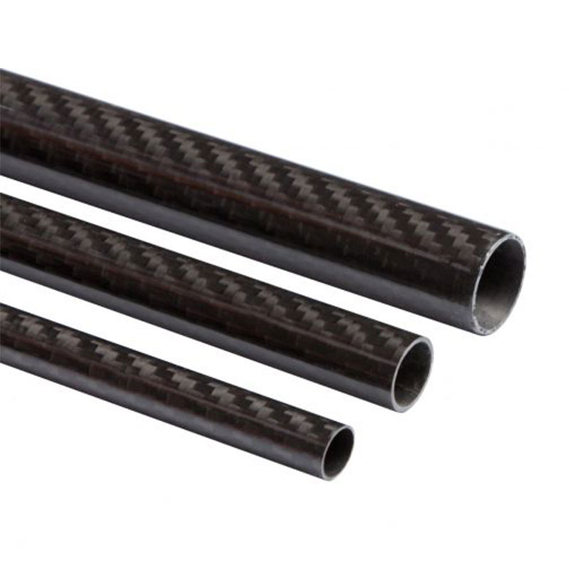 Epoxy Round 3K Carbon Fiber Tube Roll Wrapped For Marine
