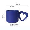 Buy cheap Matte Nordic Style Ceramic Coffee Cups Mug With Heart Shape Handle from wholesalers