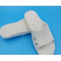Buy cheap White Pvc Spu Cleanroom Anti Static Slippers DLX 9102B product