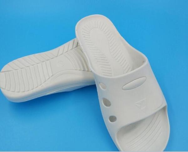 Buy cheap White Pvc Spu Cleanroom Anti Static Slippers DLX 9102B from wholesalers