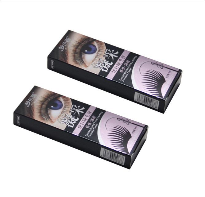 Single copper paper Gilding process eyebrow pencil brush Colorful box package