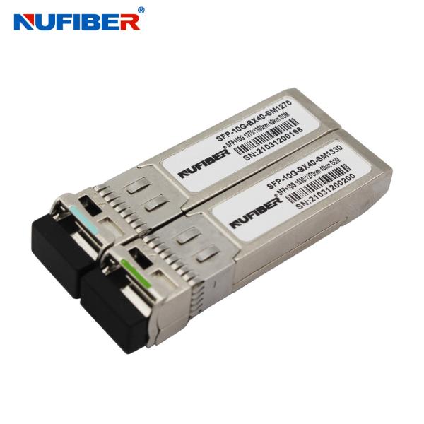 Buy cheap WDM Transceiver 10Gbps LC SFP Module BIDI 1270 / 1330nm 40km DDM from wholesalers