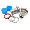 Buy cheap RF Coaxial Adapter Radio Frequency Connector N Female Jack Bulkhead To QMA Female from wholesalers