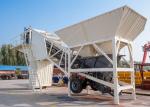 Mobile Concrete Mixing Plant , Optimized Mini Cement Batching Plant Equipment