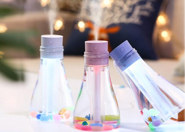 Wish Bottle USB Humidifier , 5v Ultrasonic Personal Air Humidifier Large Tank