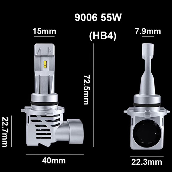 Car LED Headlight H11 H7 55W H4 60/55W Original Bulb Fog Lamp 18000LM H1 9005 9006 HB3 HB4 12V Truck Lights 24V