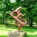 Gnee Garden Vintage Outdoor Rusty Metal Garden Abstract Sculptures Customizable