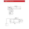 Buy cheap Door closer JYC-063, square type, 45-60kgs, material steel, finishing powder coating from wholesalers