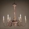 Buy cheap Wood frame Iron chandelier for indoor home lighting fixtures (WH-CI-62) from wholesalers