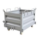 Heavy Duty Forklift Crane Attachment Waste Bin Container 1000L/H Dumping