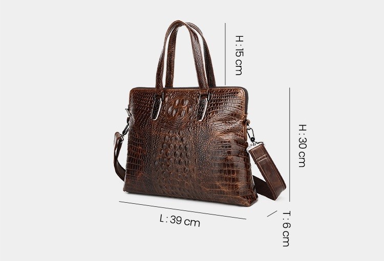Vintage Leather Laptop Bag For Men Full Grain Leather Messenger Bag BRB06