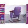 Buy cheap Purple Folding Church Hall Chairs With Fabric Covers / Auditorium Seating from wholesalers