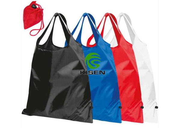 Buy cheap Handled Waterproof Tote Bag Blue Nylon / Polyester Foldable Shopping Bags from wholesalers