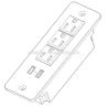 Buy cheap USB Charging 5v 2.4a &1A Desktop Socket / Tabletop Socket /stainless steel of face from wholesalers