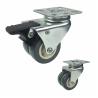 Buy cheap 360 Degree Rotating Hole Head Lockable PVC Caster Wheel For Freezer from wholesalers