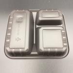3 Compartment Plastic Packaging Box Food Tray Take Away Salad Food Container