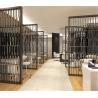 Buy cheap hotel indoor stainless steel screen room divider metal door partition made in china from wholesalers