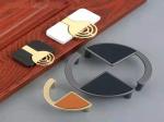 2pcs free shipping Sweden Style Furniture Handle Kitchen CLeather Pulls cupboard