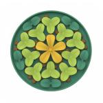 Custom silicone pet products Cute flower Pattern silicon Pet Dog Food Feeding
