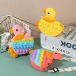 Pop Purse Bag For Kids Duck Popper Sensory Fidget Princess Toy Gifts ADHD