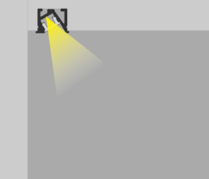 YD-A109 Recessed LED Profile For Cabinet 6063 T5 Aluminum Alloy 10*8.7mm Anodized Finish 1-3m Length