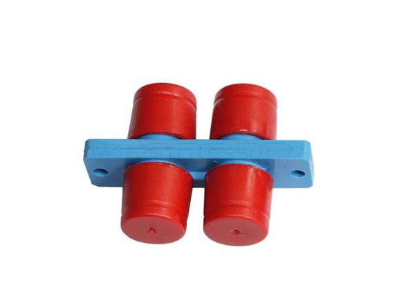 Red Short Boot FC Fiber Optic Connector , Duplex Single Mode OS2 Fiber FC