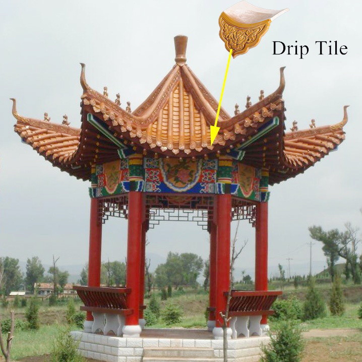 Hotel Glazed Ceramic Roof Tiles House Japanese Style Roof Tiles