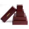 Buy cheap Earring Bracelet Mens Leather Jewelry Box Glossy Varnishing Surface For Presentation Gift from wholesalers
