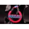 Buy cheap Acrylic Bar nightclub alphabetical female exaggerated personality circle earrings from wholesalers