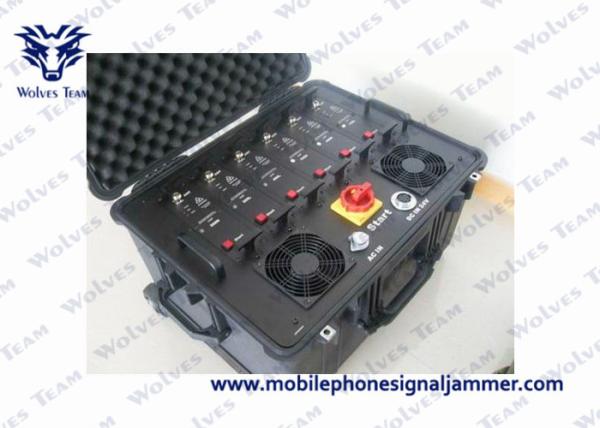 Buy cheap 350W Power Cell Phone Blocking Device , Portable Cell Phone Jammer GSM 3G 4G from wholesalers