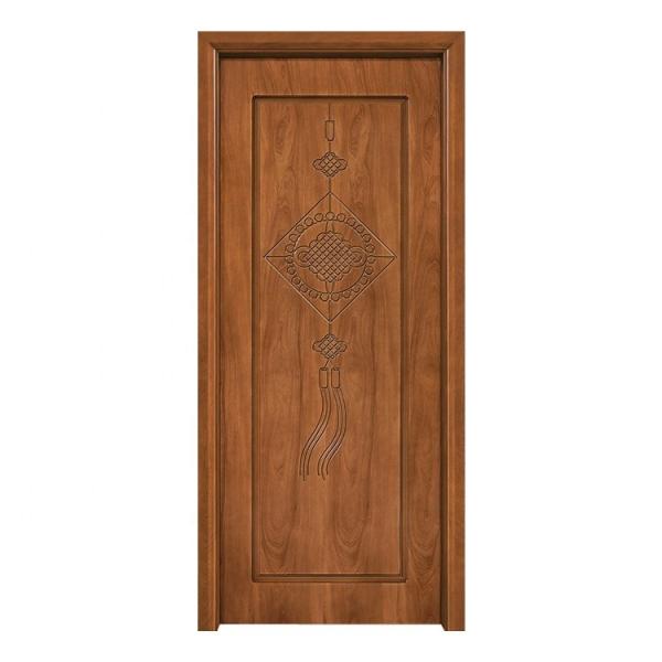 Buy cheap Fireproof Solid Core Flush Interior Doors 45mm Thick Bathroom Wood Door from wholesalers
