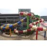 Buy cheap Customized Spiral Swimming Pool Water Slides Outdoor 12 Meter Platform from wholesalers