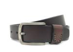 3.8CM Custom Logo Jeans Mens Casual Cow Leather Belt