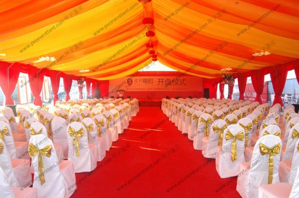 Buy cheap 400 Capacity Huge Gala Aluminum Tent With Luxury Lining For Parties And Outdoor Event from wholesalers