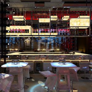 China T5 LED Lighting Wine Display Cabinet 5mm Thick MDF Providing 3D Print Surface on sale