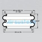 24 Bolts W01-M58-6979 Cover Plate Air Spring For Heavy Duty Machine Firestone