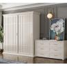 Buy cheap 2 Sliding Door Modern White Wardrobe MDF Wooden Veneer Finish from wholesalers