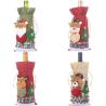 Buy cheap Factory OEM Christmas Wine Bottle Covers Bag for Home Santa Claus Wine Bottle Cover Snowman Stocking Gift Holders from wholesalers