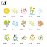 Buy cheap 207x270x0.4mm Wall Texture Stencil For Painting On Walls Multiscene product